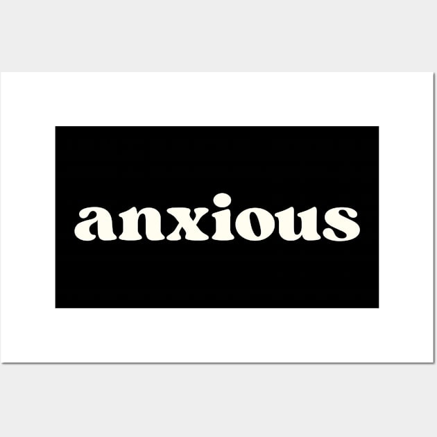 Anxious Wall Art by la'lunadraw